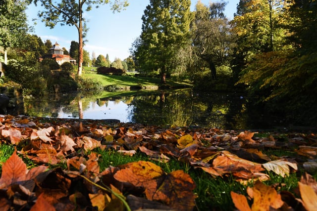 Mesnes Park is just on the edge of Wigan town centre and a beautiful place to visit in all seasons. It has been restored to its former glory in recent years and includes a band stand, formal gardens and the Sir Francis Sharpe Powell monument