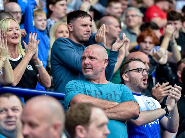 Latics fans at Bolton.
Pic: BP