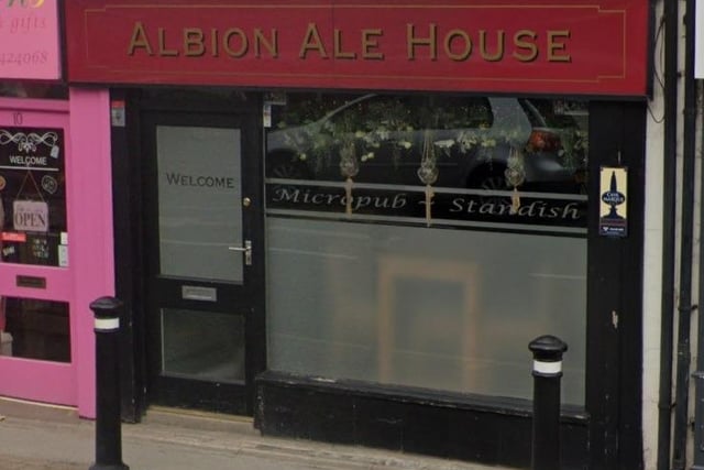 Albion Ale House on High Street, Standish, has a rating of 4.6 out of 5 from 161 Google reviews