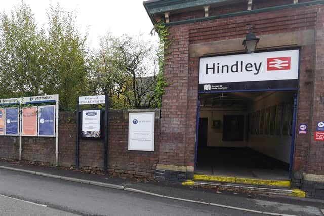 Exterior of Hindley train station, which is also due to lose its ticket office under the plans.