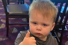 Carter Walsh visiting a carvery with his family on the day he died