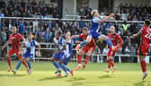 Charlie Hughes tries in vain to get Latics back into the game
