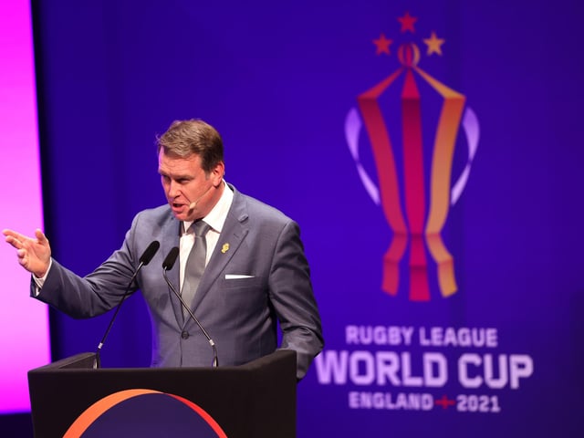 Andrew Voss hosted the press conference, and picked Ben Jones-Bishop's try for Jamaica as one of his standout moments of the tournament.
He also commented on the exit of Shaun Wane's side, saying: “I know for England fans it was a little tough, but there’s another World Cup in three years time."