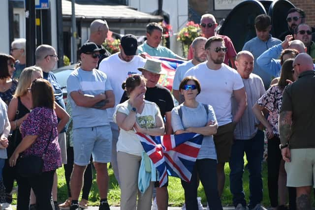 Union flags were much in evidence