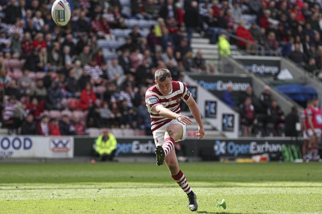 Harry Smith successfully converted all five of Wigan's tries.