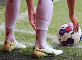 A match ball during a Championship game.
