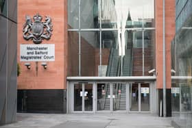 Joshua Cadman walked from Manchester and Salford Magistrates' Court after being found not guilty of domestic abuse