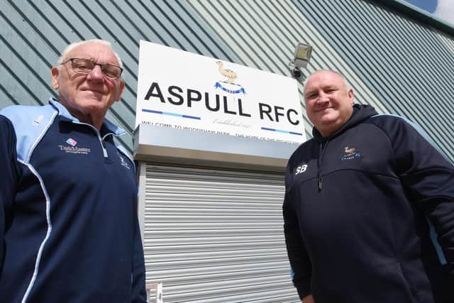 Jim Walsh, president of Aspull RFC, has been awarded a life time achievement award by the Lancashire RFU for his work with the rugby club.