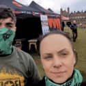 Kara Bulpitt and son Jack, 20, take on the Born Survivor obstacle course