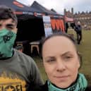 Kara Bulpitt and son Jack, 20, take on the Born Survivor obstacle course