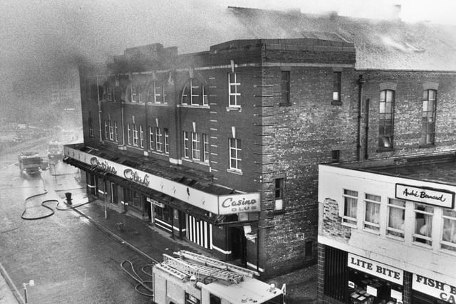 The fire on Tuesday night 16th of March 1982 at the famous Wigan Casino.