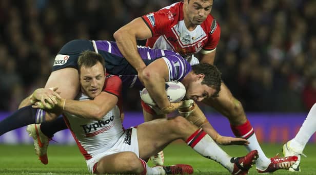 Mark Flanagan featured in the 2014 Grand Final between Wigan and St Helens