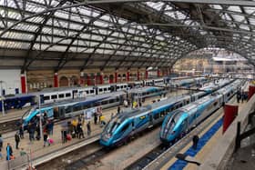 It is alleged that Paul Carberry launched attacks on a train between Liverpool Lime Street station (pictured) and Manchester Victoria.