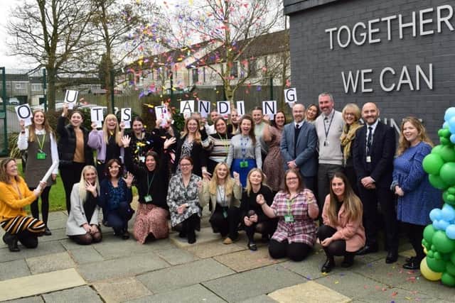 Members of SHARES SCITT celebrating their outstanding Ofsted report