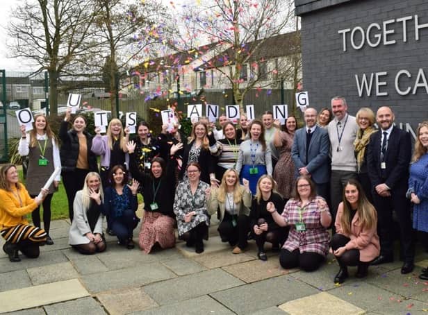 Members of  SHARES SCITT celebrating their outstanding Ofsted report