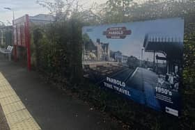 New artwork at Parbold railway station gives a glimpse into what it looked like 70 years ago