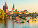 Charles Bridge and the stunning architecture of the old town in Prague