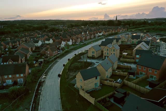 The link road taking shape between the newly built homes on the former Pemberton Colliery site