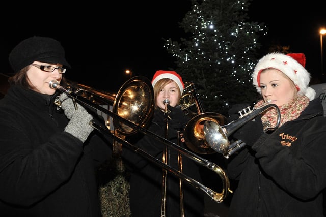 Pemberton Christmas Lights were switched on by members of Pemberton Community Association.
Trinity Girls Brass Band and Santa attended a family fun evening at The Swan Pub