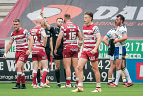 Kaide Ellis was sent off against Warrington Wolves