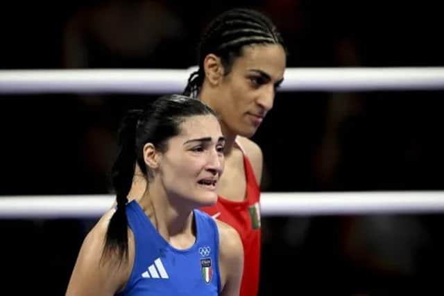 Angela Carini abandoned her bout against Algeria’s Imane Khelif after 46 seconds