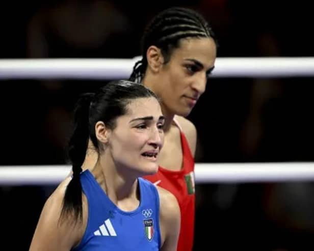 Angela Carini abandoned her bout against Algeria’s Imane Khelif after 46 seconds