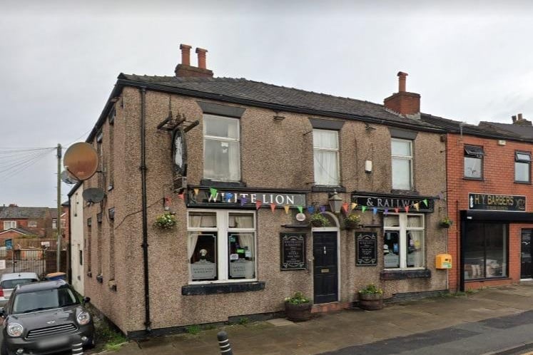 The White Lion & Railway in Whelley has a 4.1 out of 5 rating from 114 Google reviews. One customer said:  "Probably one of the best beer gardens in the UK"