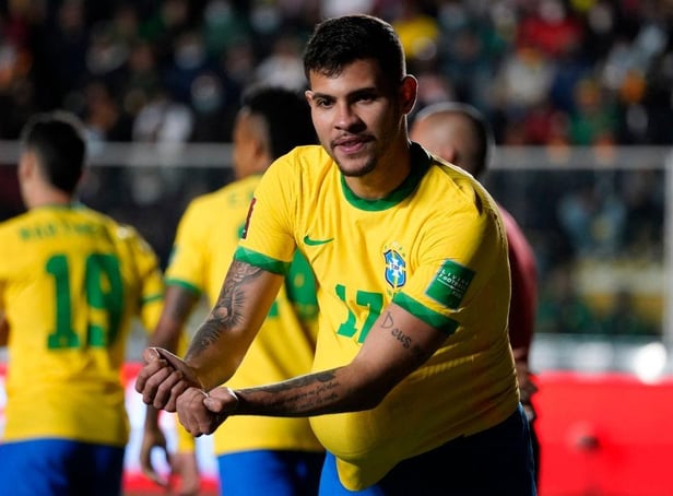 <p>Bruno Guimarães will feature for Brazil in Qatar (Photo by Javier Mamani/Getty Images)</p>