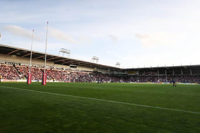 Wigan Warriors take on St Helens in the Good Friday Derby at the Totally Wicked Stadium