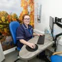 Inside the mobile lung health check clinic