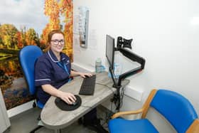 Inside the mobile lung health check clinic