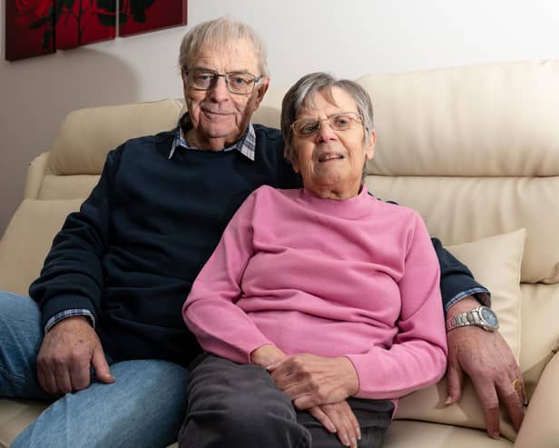 Brian Griffin and his wife Denise