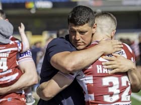 Ryan Hampshire returned to first team action in Wigan Warriors' victory over Leeds Rhinos in the Challenge Cup