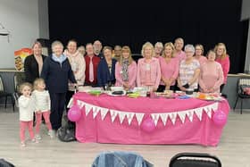 Members of the Slimming World groups wore pink and took food to the events