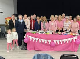 Members of the Slimming World groups wore pink and took food to the events