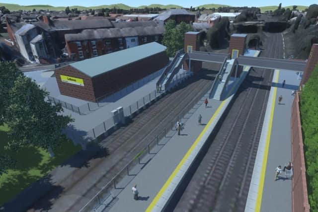 CGI aerial images of what the new Golborne Station could look like