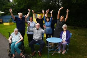 Residents and staff at Ancliffe Residential Care Home, Goose Green, Wigan, are delighted with their newly renovated garden