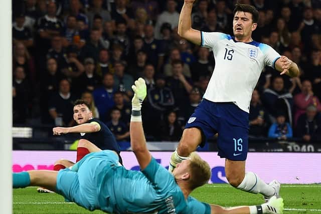 Harry Maguire's miserable run continued when he scored an own goal during England's victory over Scotland in midweek