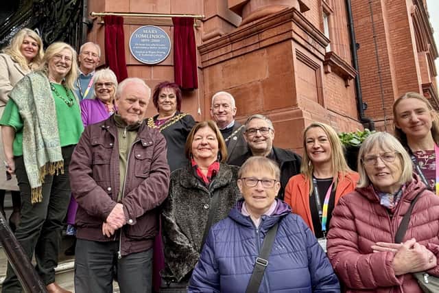 A blue plaque has been installed at Wigan Town Hall in honour of doctor Mary Tomlinson
