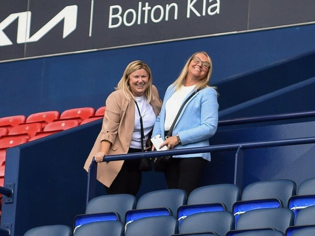 Latics fans at Bolton.
Pic: BP
