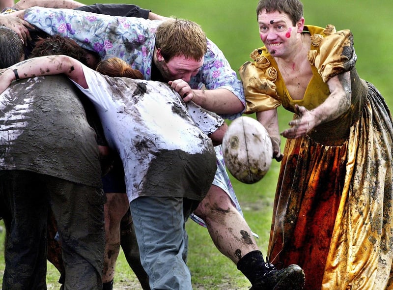 Action from the Bertie Appeal charity rugby match.