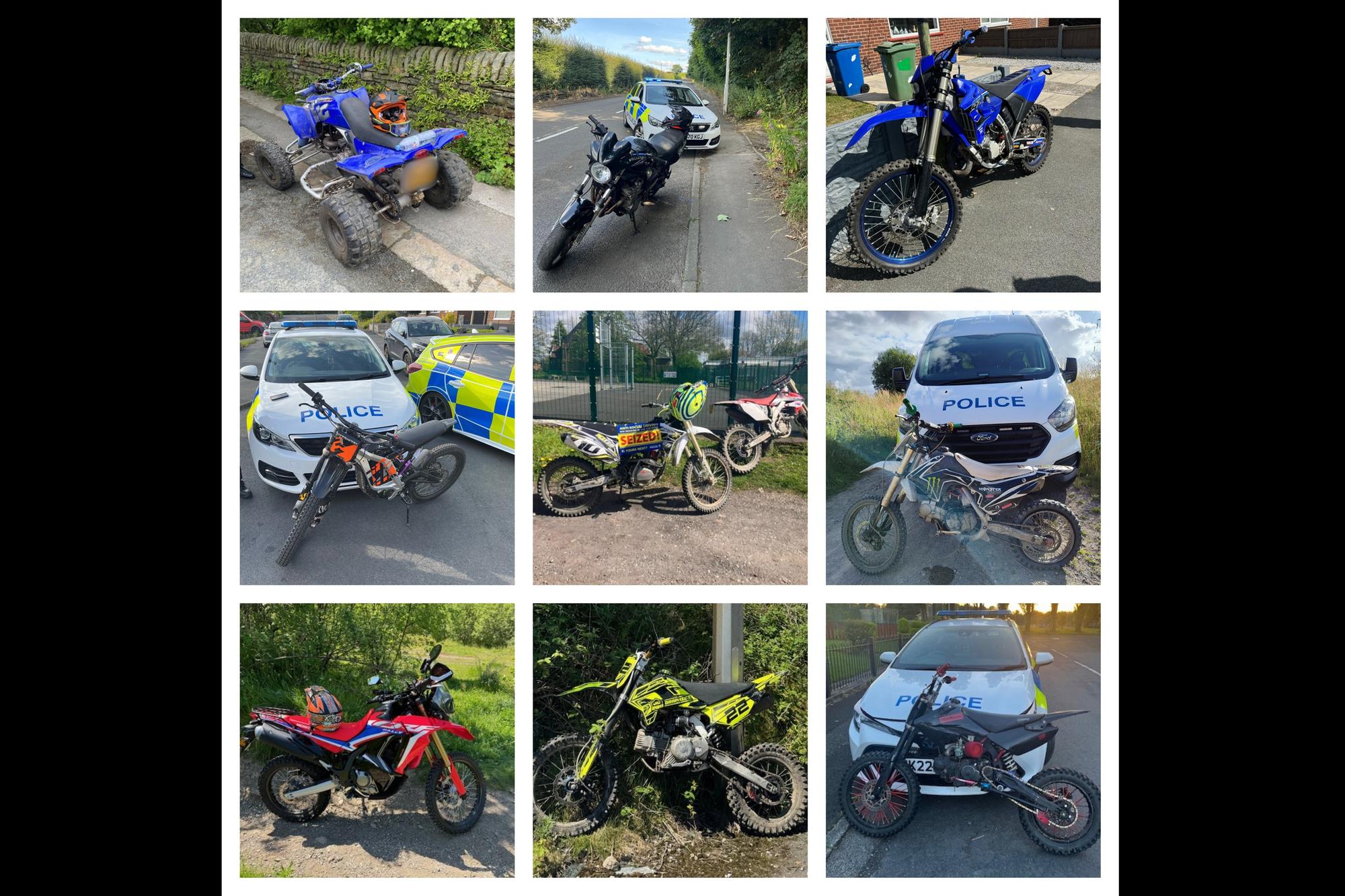 Police operation sees hundreds of bike seized in Wigan and beyond