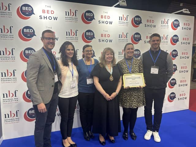 Land of Beds Senior Leadership Team with Tristine Hargreaves from The National Bed Federation (NBF)