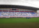 Annual pitch maintenance taking place at the DW Stadium