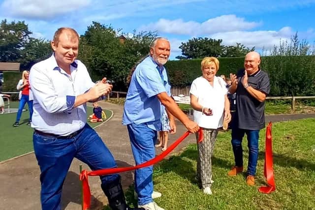 The play area on Bexhill Drive is officially opened