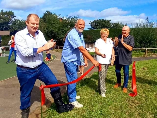 The play area on Bexhill Drive is officially opened