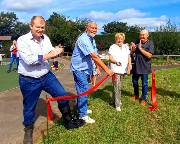 The play area on Bexhill Drive is officially opened