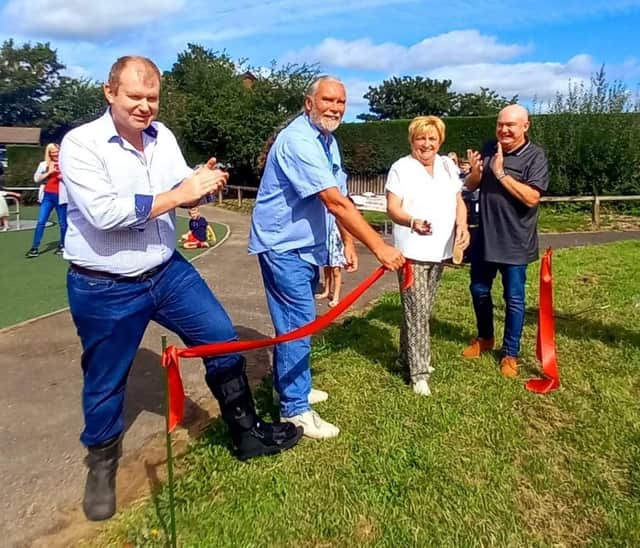 The play area on Bexhill Drive is officially opened