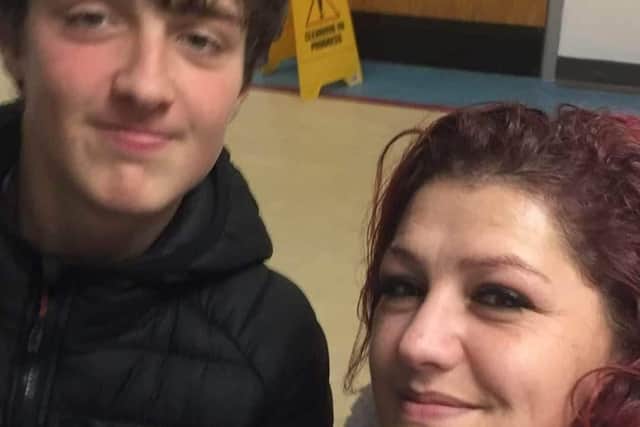 Leo Gradwell pictured with mum Kirsty