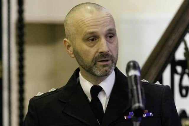 Chief Supt Ian Jones addresses the mini-police